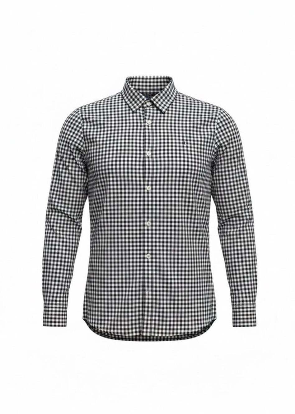 Vineyard Vines Boys L 16 Navy White Gingham Whale Shirt Long Sleeve Button Down